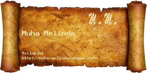Muha Melinda névjegykártya